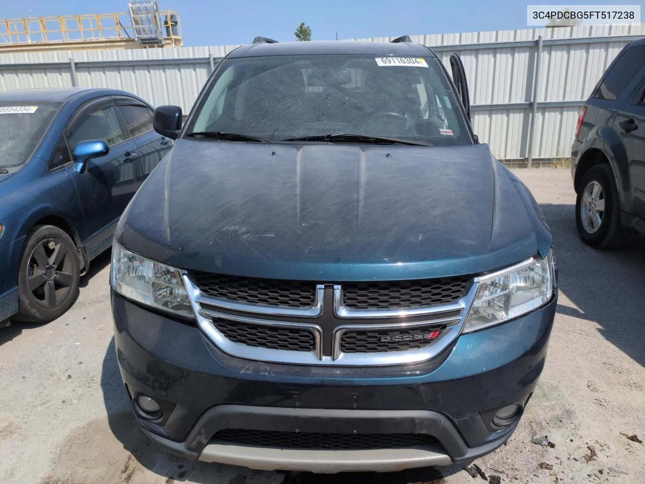 2015 Dodge Journey Sxt VIN: 3C4PDCBG5FT517238 Lot: 69116304