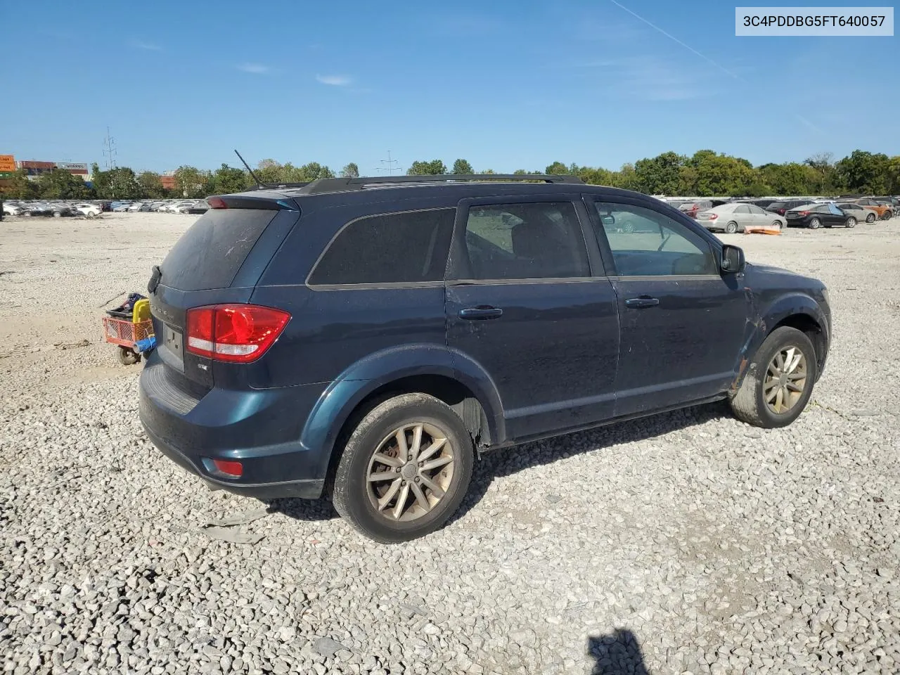 2015 Dodge Journey Sxt VIN: 3C4PDDBG5FT640057 Lot: 69935924