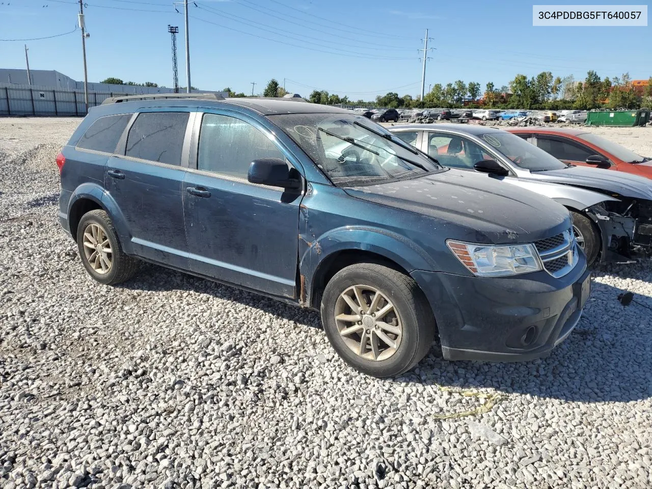 2015 Dodge Journey Sxt VIN: 3C4PDDBG5FT640057 Lot: 69935924