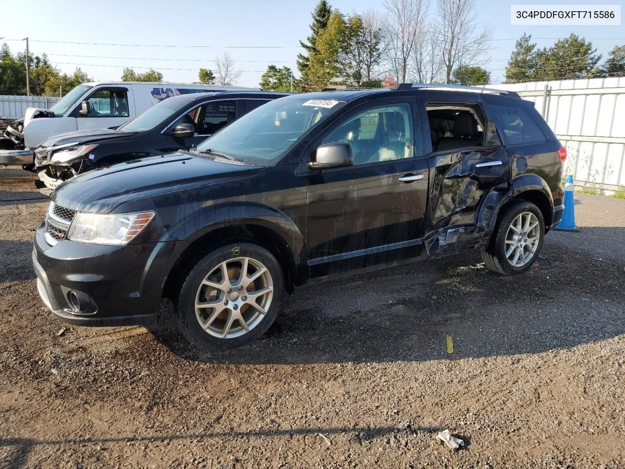 2015 Dodge Journey R/T VIN: 3C4PDDFGXFT715586 Lot: 70026184