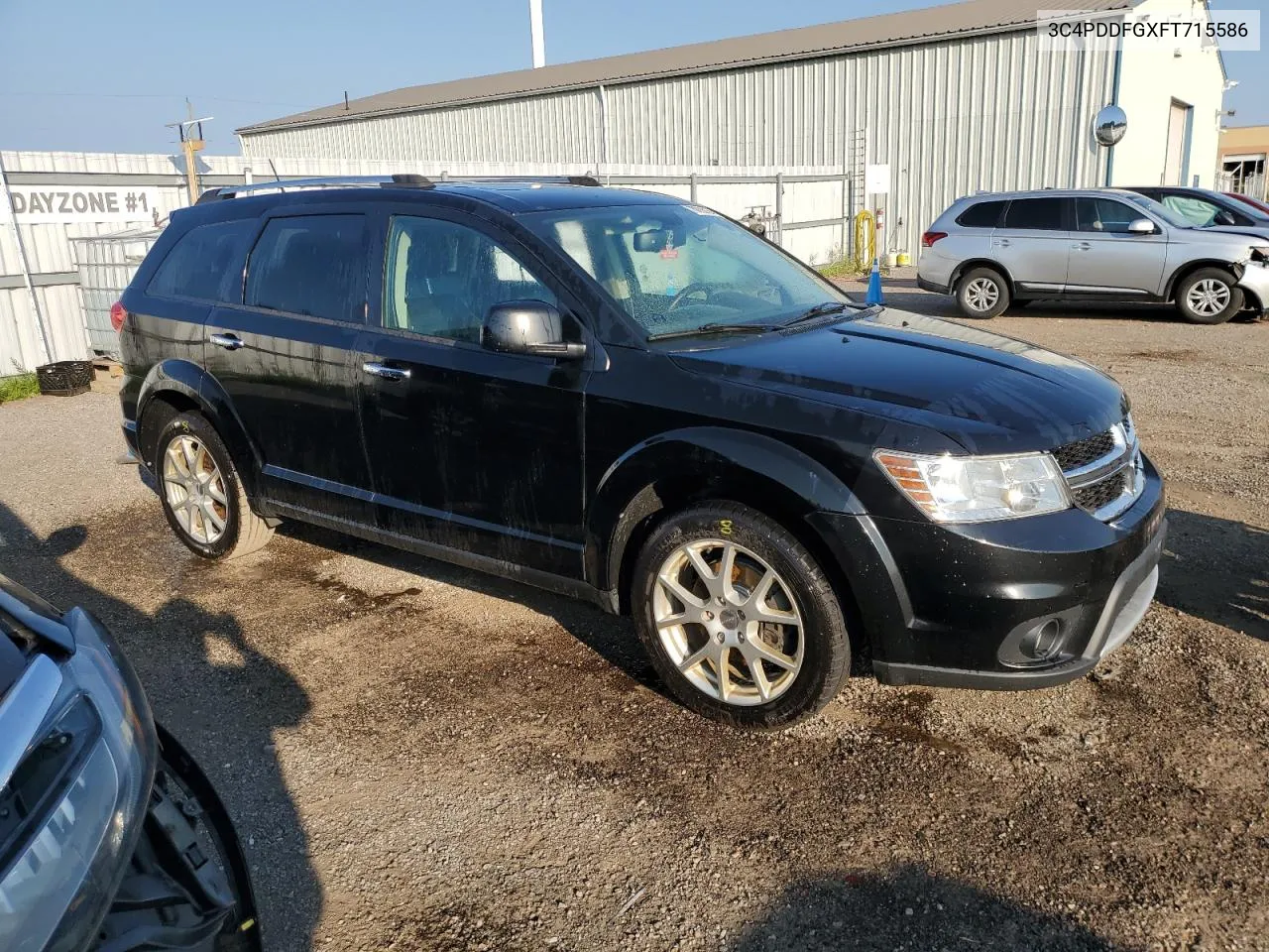 2015 Dodge Journey R/T VIN: 3C4PDDFGXFT715586 Lot: 70026184