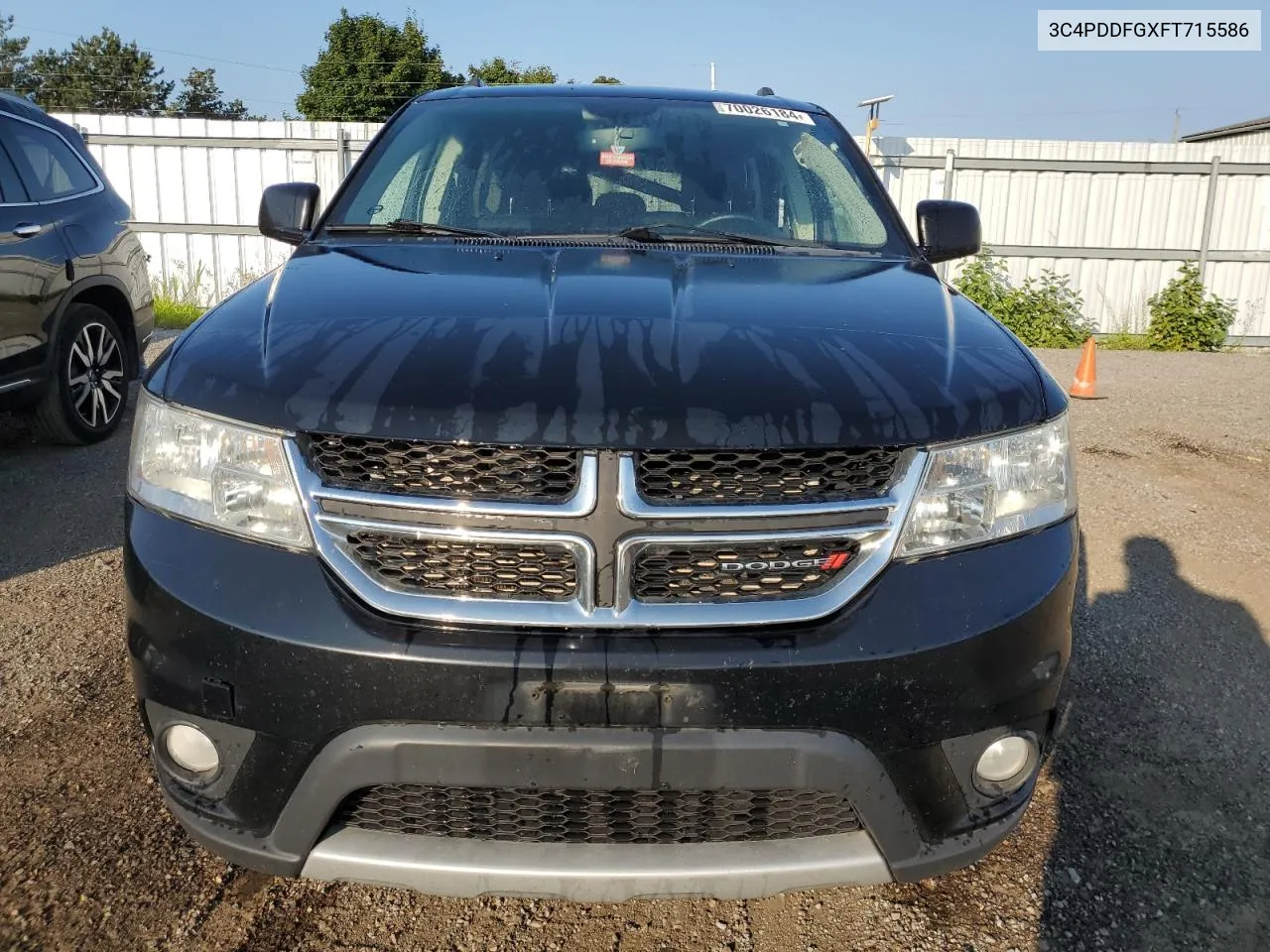 2015 Dodge Journey R/T VIN: 3C4PDDFGXFT715586 Lot: 70026184