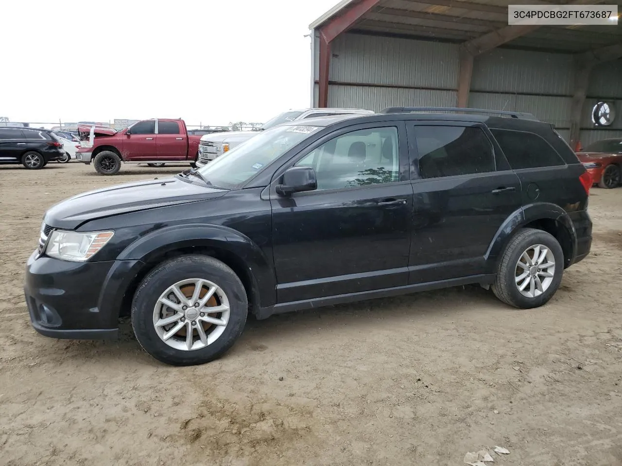 2015 Dodge Journey Sxt VIN: 3C4PDCBG2FT673687 Lot: 70413294