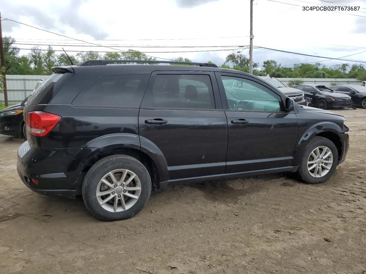 2015 Dodge Journey Sxt VIN: 3C4PDCBG2FT673687 Lot: 70413294