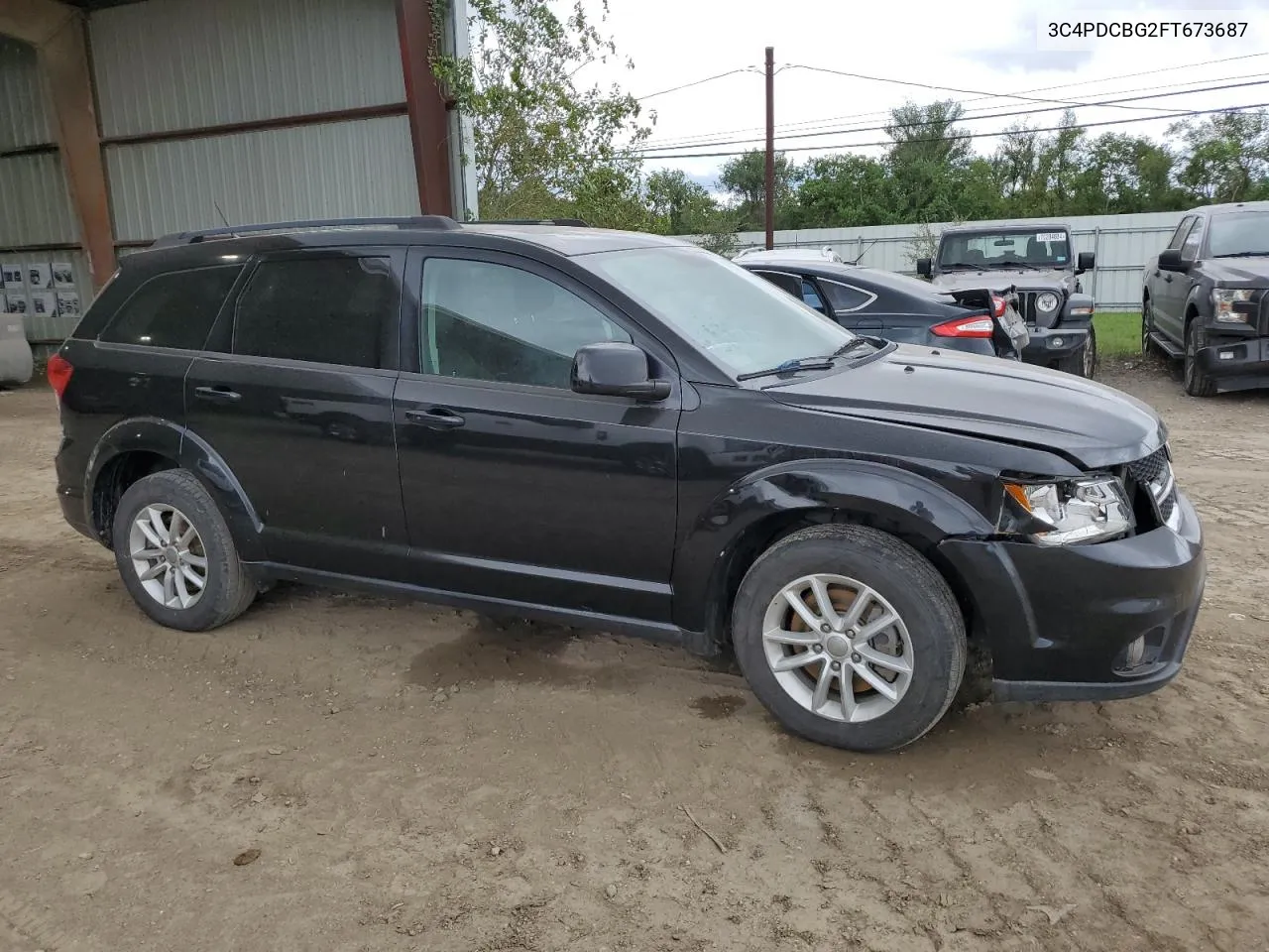 2015 Dodge Journey Sxt VIN: 3C4PDCBG2FT673687 Lot: 70413294