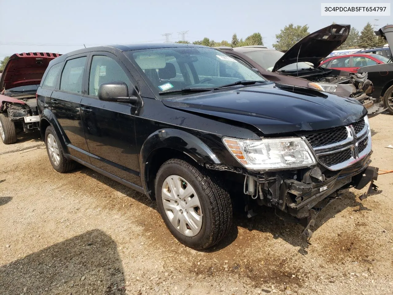 2015 Dodge Journey Se VIN: 3C4PDCAB5FT654797 Lot: 70655164