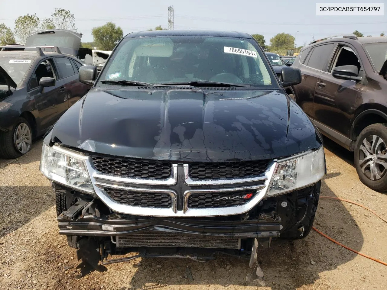 2015 Dodge Journey Se VIN: 3C4PDCAB5FT654797 Lot: 70655164