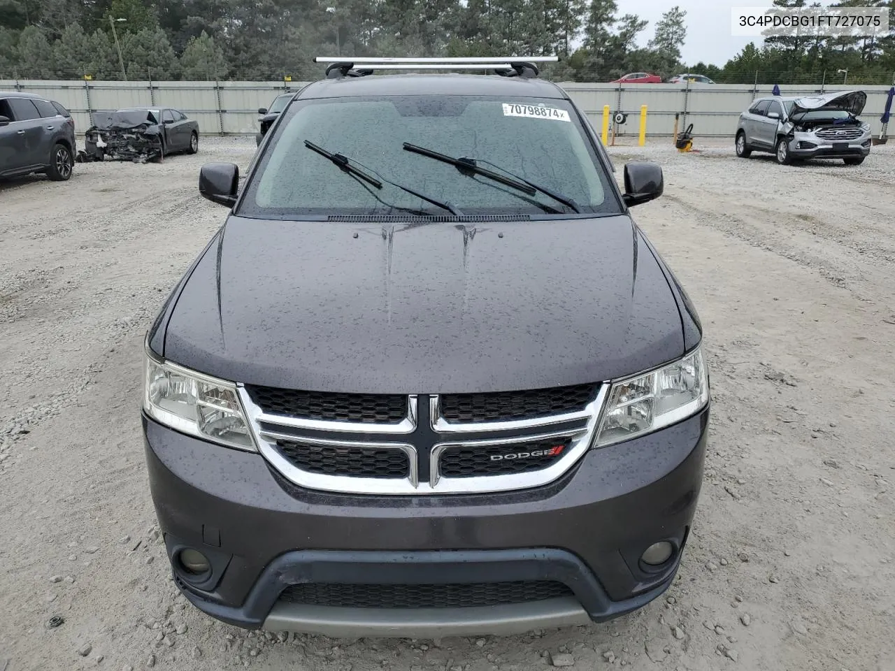 2015 Dodge Journey Sxt VIN: 3C4PDCBG1FT727075 Lot: 70798874