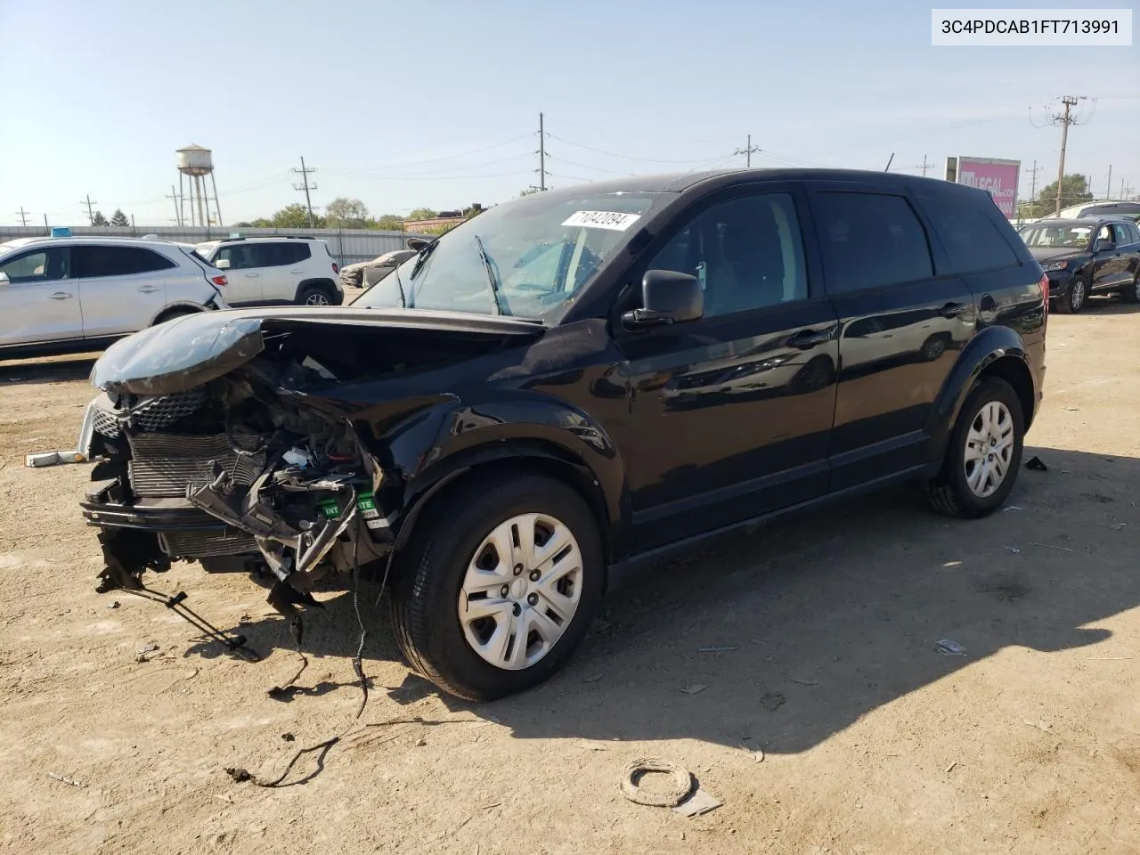 2015 Dodge Journey Se VIN: 3C4PDCAB1FT713991 Lot: 71042094