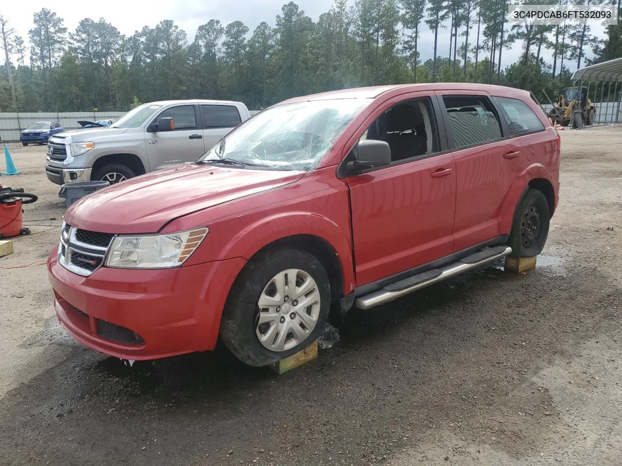 2015 Dodge Journey Se VIN: 3C4PDCAB6FT532093 Lot: 71242774