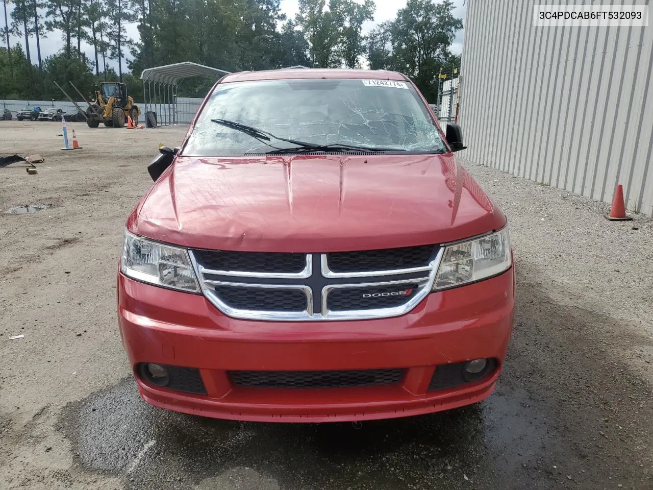 2015 Dodge Journey Se VIN: 3C4PDCAB6FT532093 Lot: 71242774