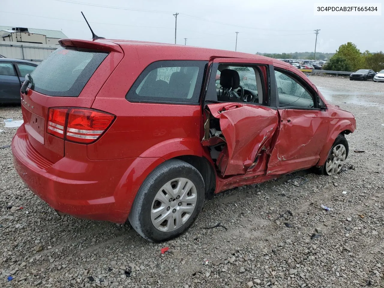 2015 Dodge Journey Se VIN: 3C4PDCAB2FT665434 Lot: 71258734