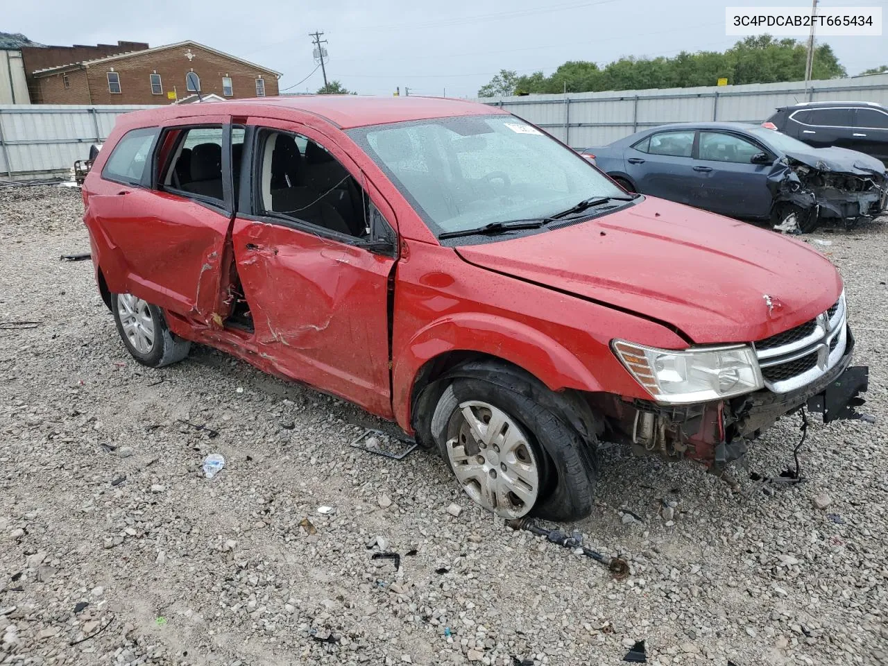 2015 Dodge Journey Se VIN: 3C4PDCAB2FT665434 Lot: 71258734