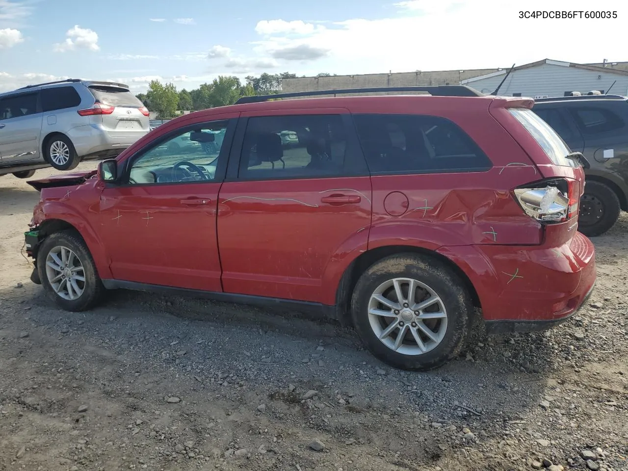 2015 Dodge Journey Sxt VIN: 3C4PDCBB6FT600035 Lot: 71357194