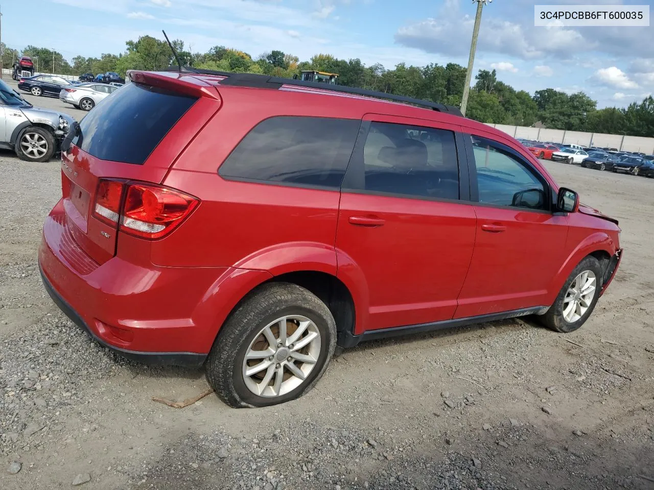 2015 Dodge Journey Sxt VIN: 3C4PDCBB6FT600035 Lot: 71357194