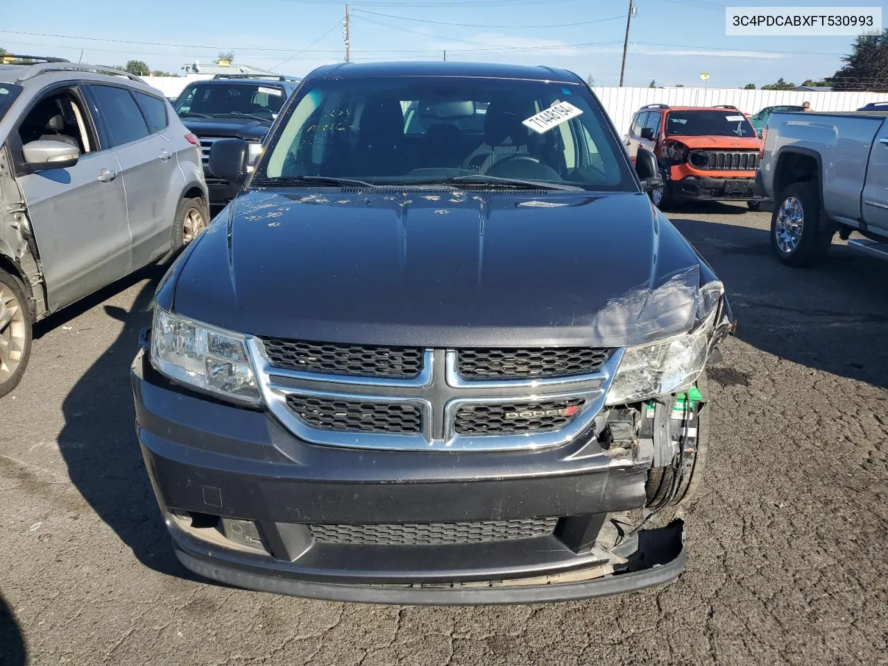 2015 Dodge Journey Se VIN: 3C4PDCABXFT530993 Lot: 71448194