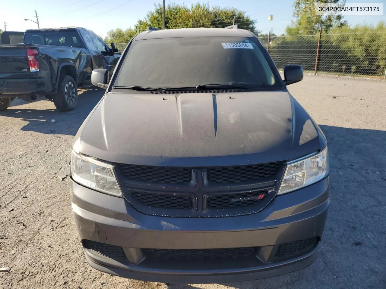 2015 Dodge Journey Se VIN: 3C4PDCAB4FT573175 Lot: 71505244