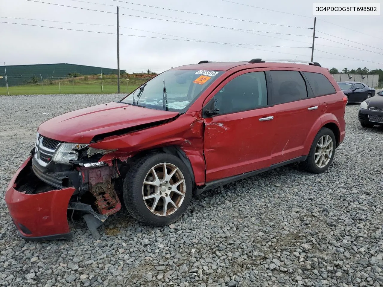 2015 Dodge Journey Limited VIN: 3C4PDCDG5FT698502 Lot: 71817314