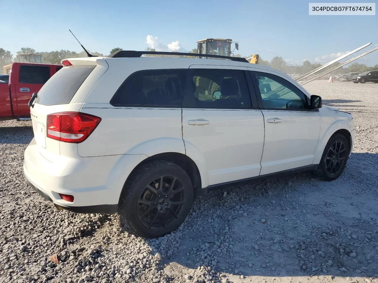 2015 Dodge Journey Sxt VIN: 3C4PDCBG7FT674754 Lot: 71952824