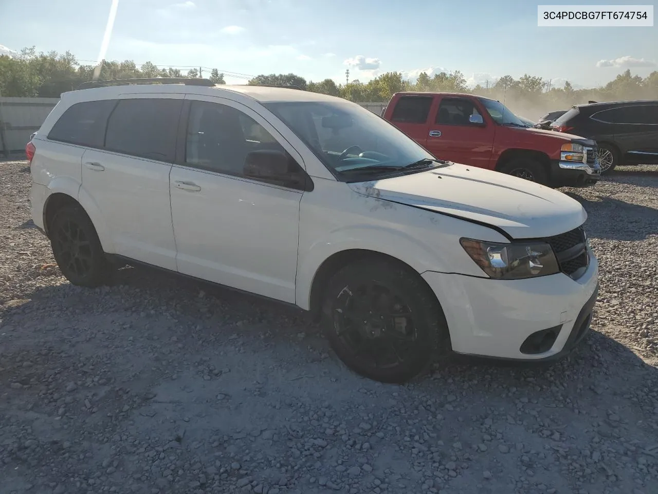 2015 Dodge Journey Sxt VIN: 3C4PDCBG7FT674754 Lot: 71952824