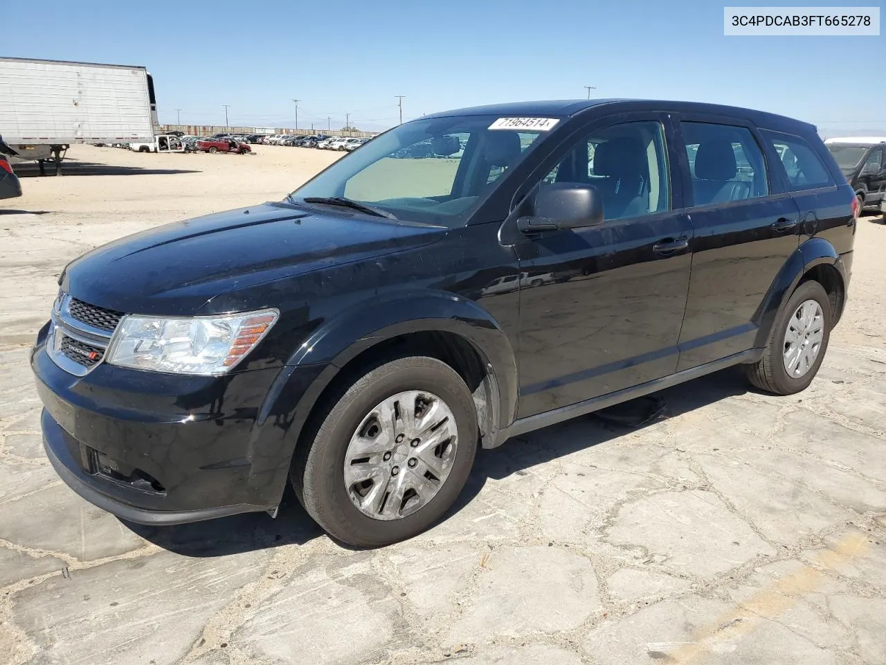 2015 Dodge Journey Se VIN: 3C4PDCAB3FT665278 Lot: 71964514