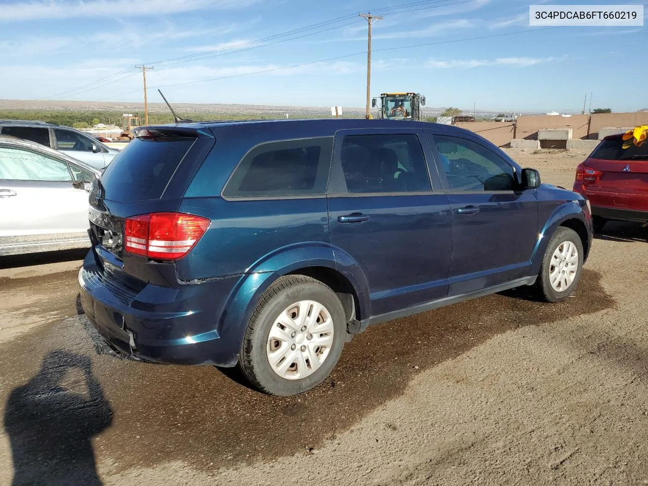 2015 Dodge Journey Se VIN: 3C4PDCAB6FT660219 Lot: 72173954