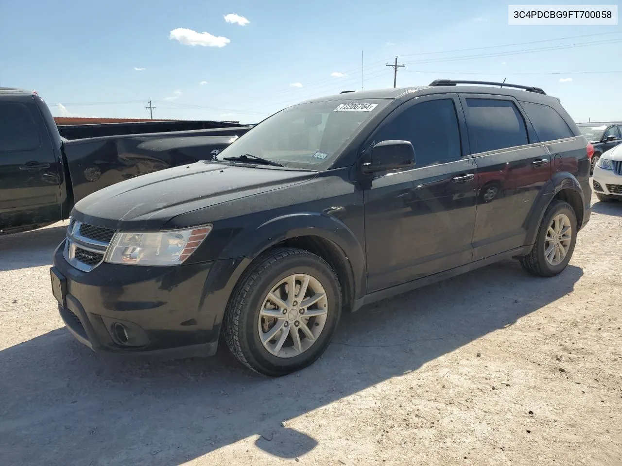 2015 Dodge Journey Sxt VIN: 3C4PDCBG9FT700058 Lot: 72206764