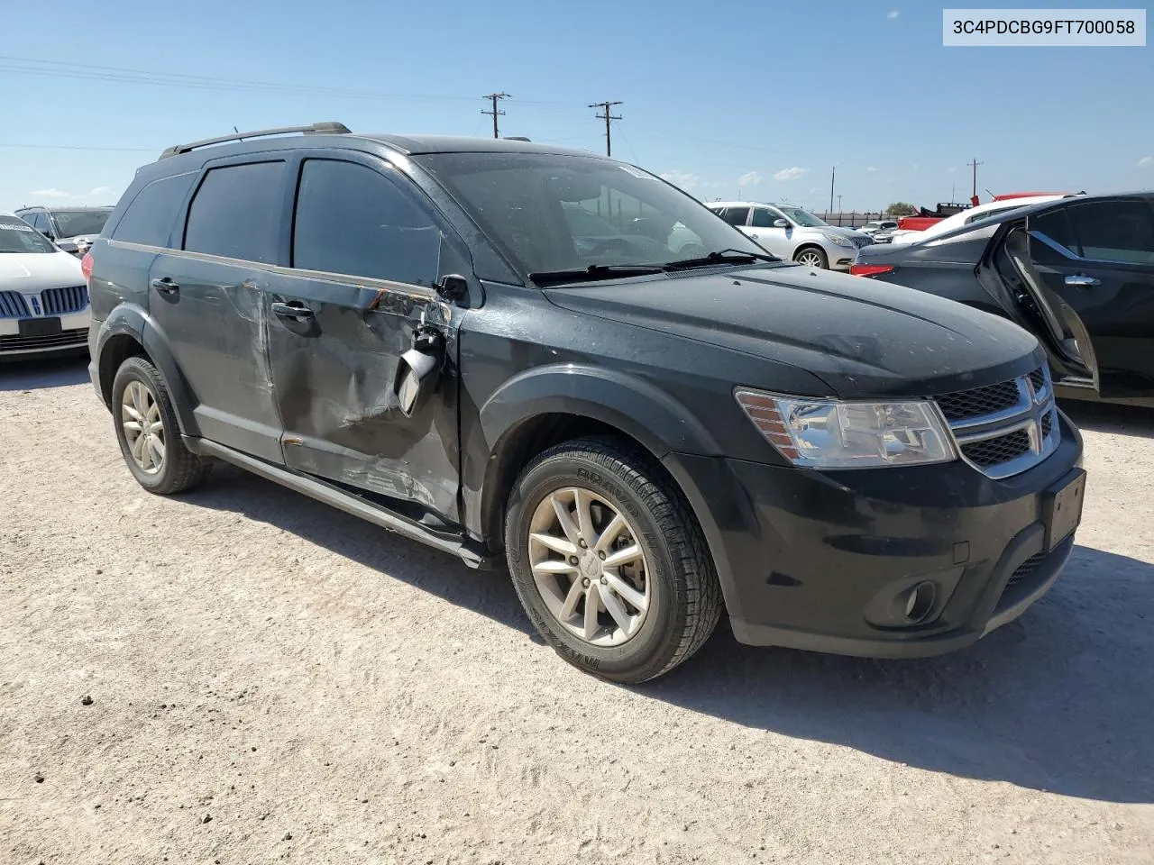 2015 Dodge Journey Sxt VIN: 3C4PDCBG9FT700058 Lot: 72206764