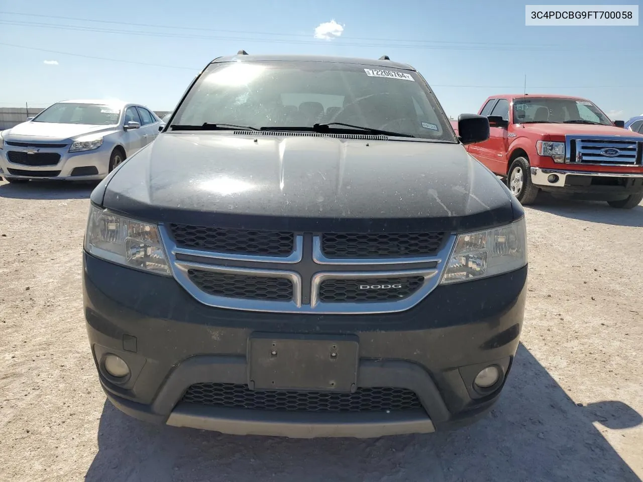 2015 Dodge Journey Sxt VIN: 3C4PDCBG9FT700058 Lot: 72206764