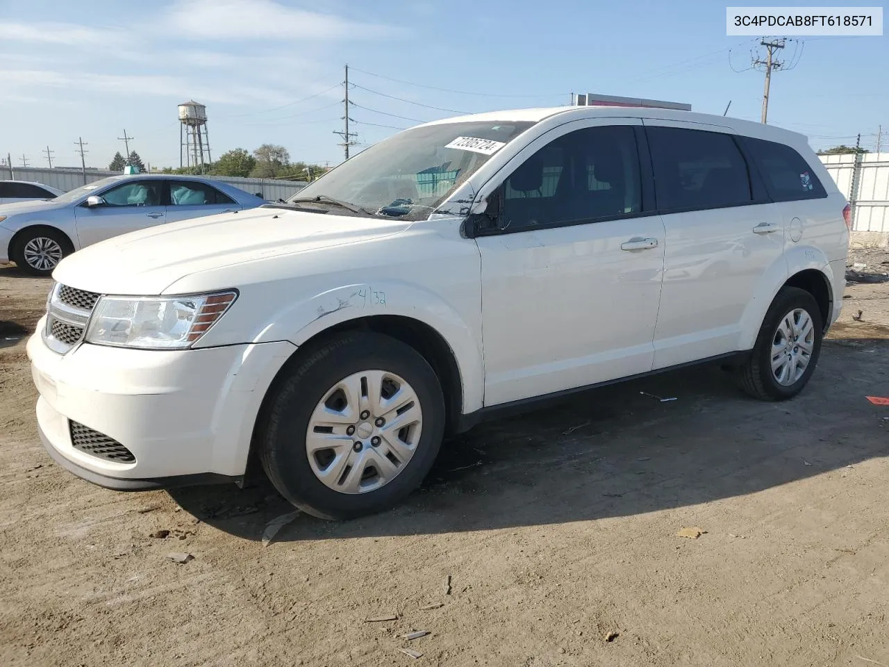 2015 Dodge Journey Se VIN: 3C4PDCAB8FT618571 Lot: 72305724