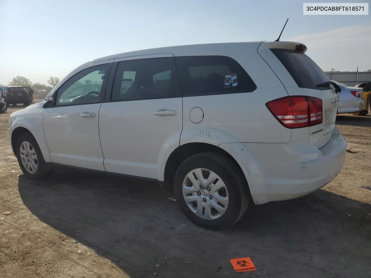 2015 Dodge Journey Se VIN: 3C4PDCAB8FT618571 Lot: 72305724