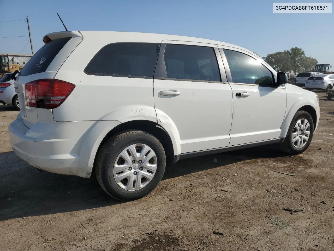 2015 Dodge Journey Se VIN: 3C4PDCAB8FT618571 Lot: 72305724