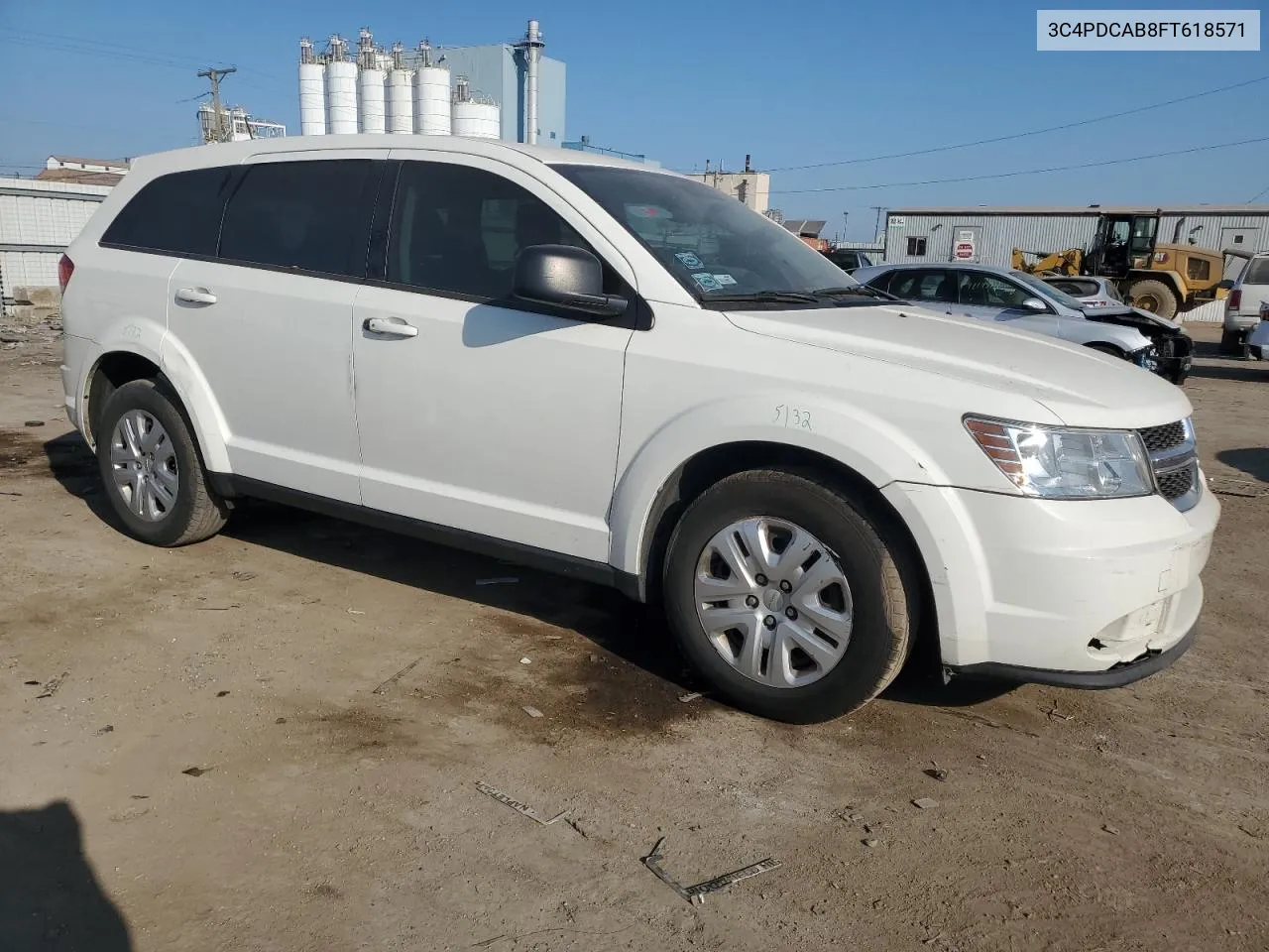 2015 Dodge Journey Se VIN: 3C4PDCAB8FT618571 Lot: 72305724