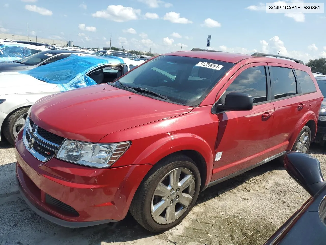 2015 Dodge Journey Se VIN: 3C4PDCAB1FT530851 Lot: 72379984