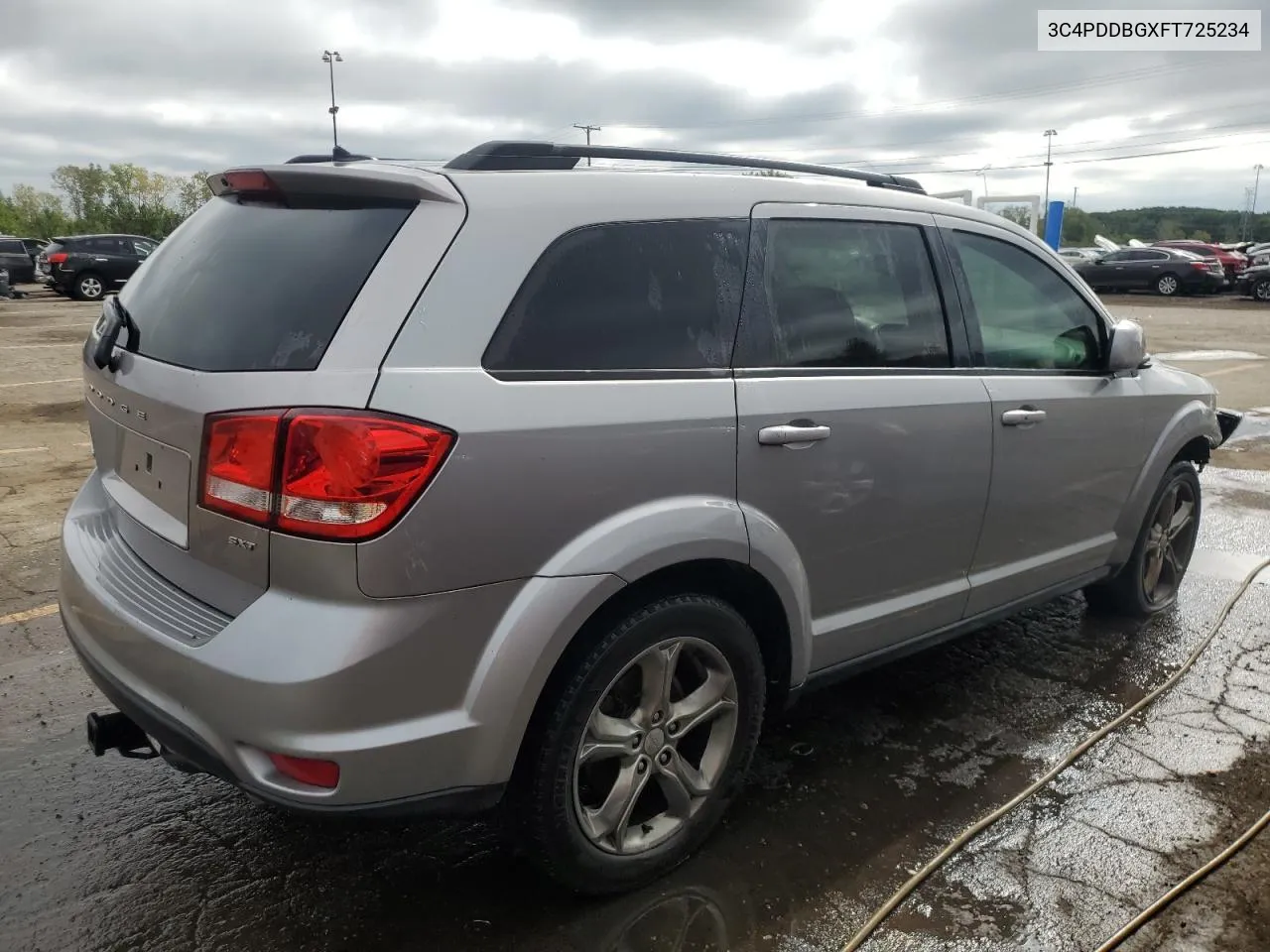 2015 Dodge Journey Sxt VIN: 3C4PDDBGXFT725234 Lot: 72542474