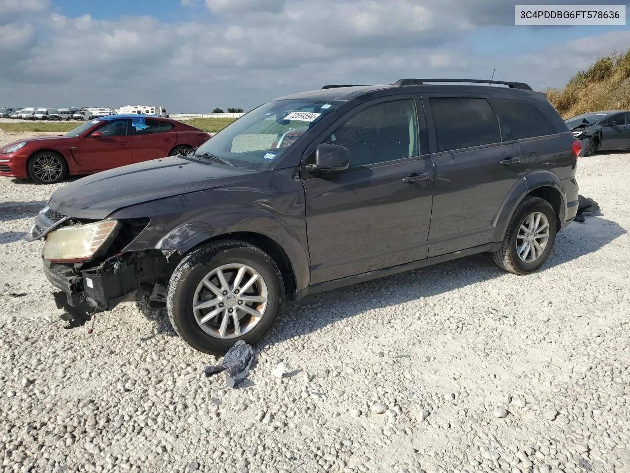 2015 Dodge Journey Sxt VIN: 3C4PDDBG6FT578636 Lot: 72554594