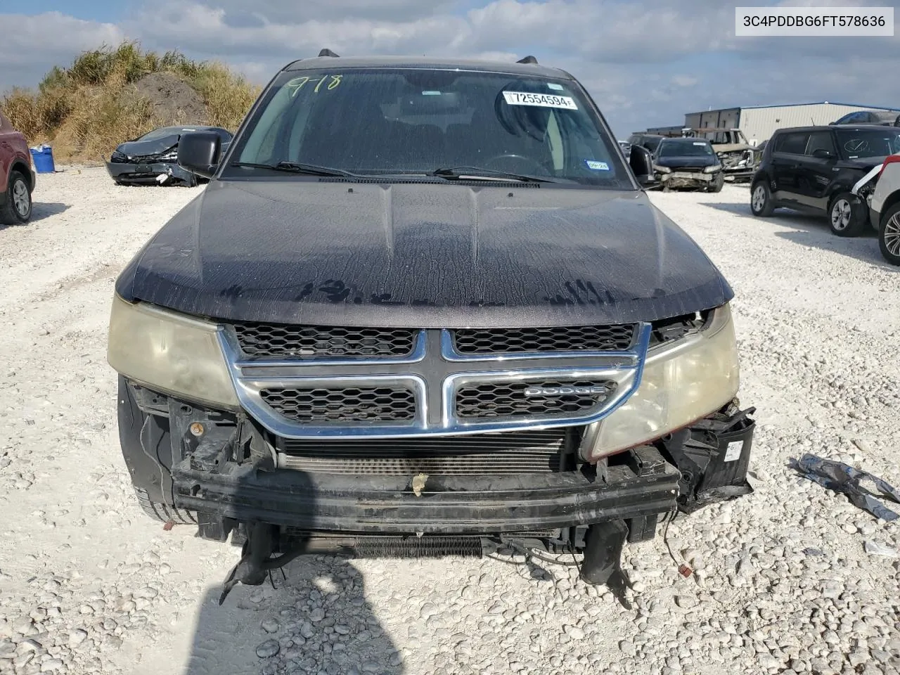 2015 Dodge Journey Sxt VIN: 3C4PDDBG6FT578636 Lot: 72554594