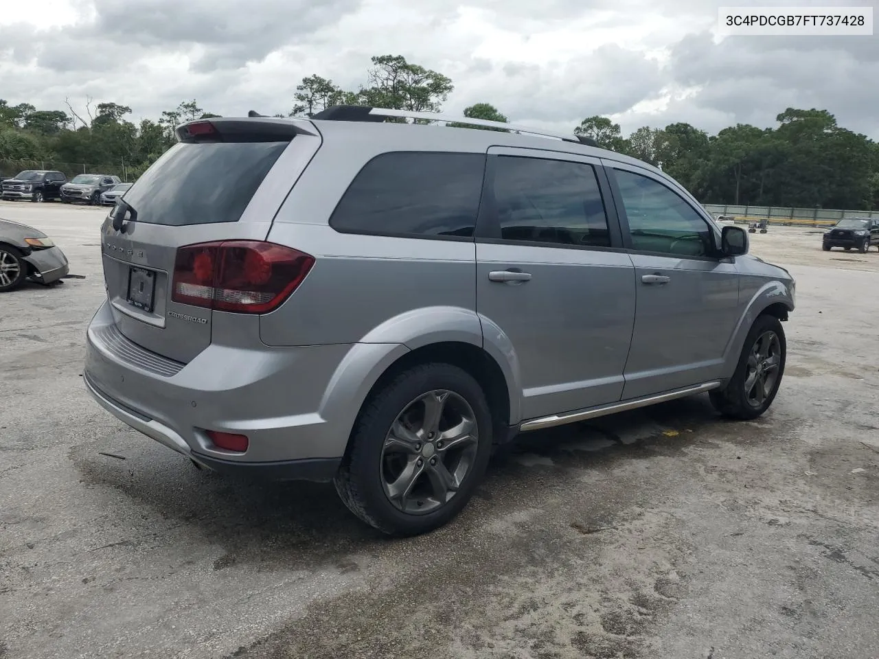 2015 Dodge Journey Crossroad VIN: 3C4PDCGB7FT737428 Lot: 72918714