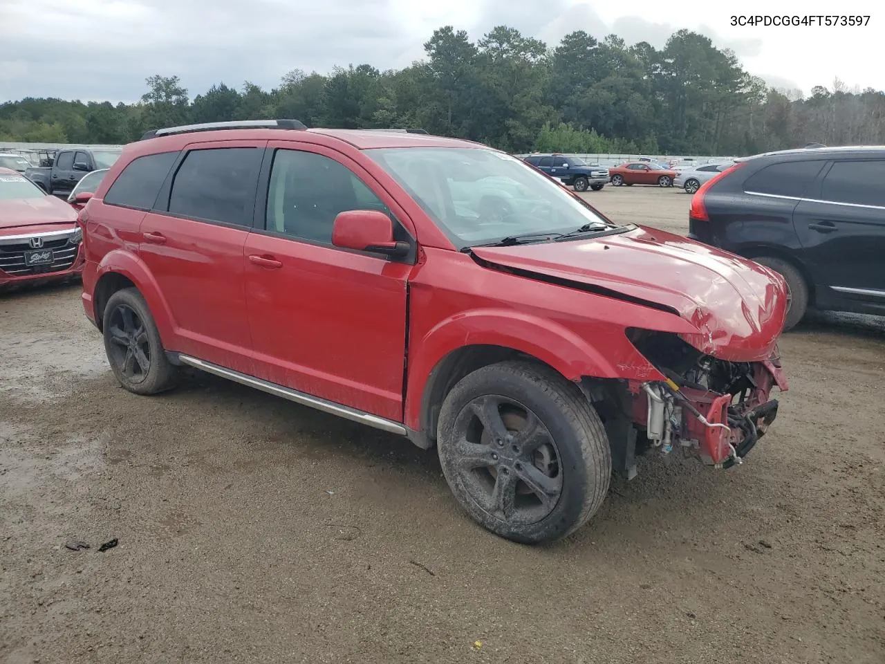 2015 Dodge Journey Crossroad VIN: 3C4PDCGG4FT573597 Lot: 72919744