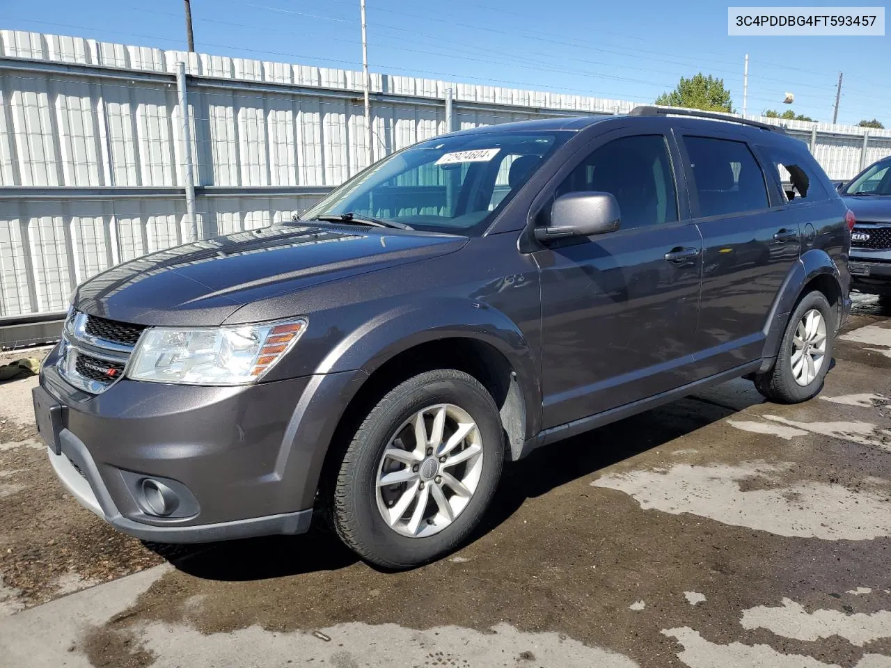 2015 Dodge Journey Sxt VIN: 3C4PDDBG4FT593457 Lot: 72924604