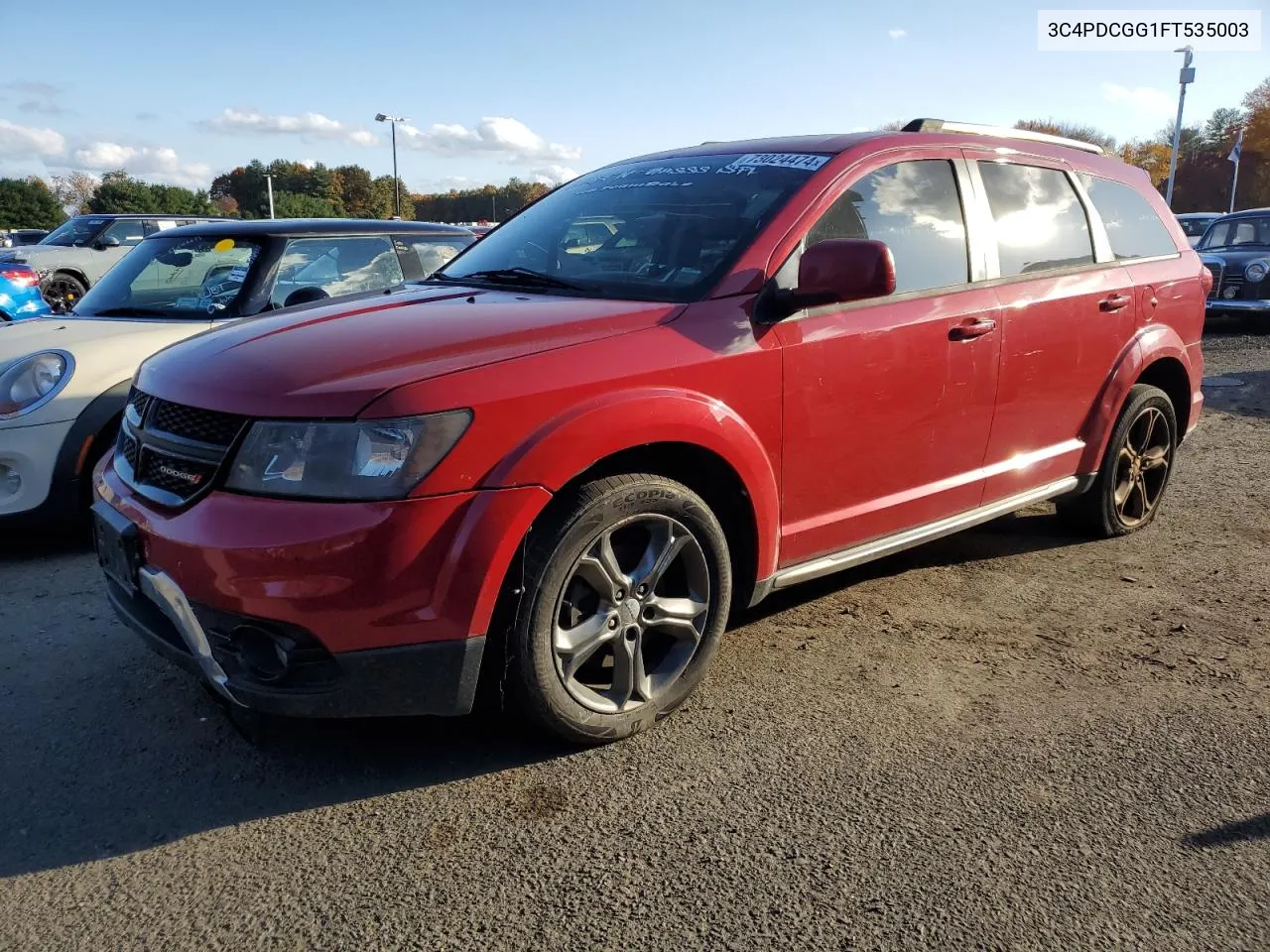 2015 Dodge Journey Crossroad VIN: 3C4PDCGG1FT535003 Lot: 73024474