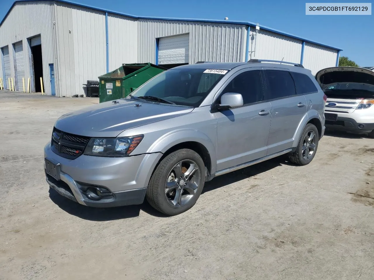 2015 Dodge Journey Crossroad VIN: 3C4PDCGB1FT692129 Lot: 73615404