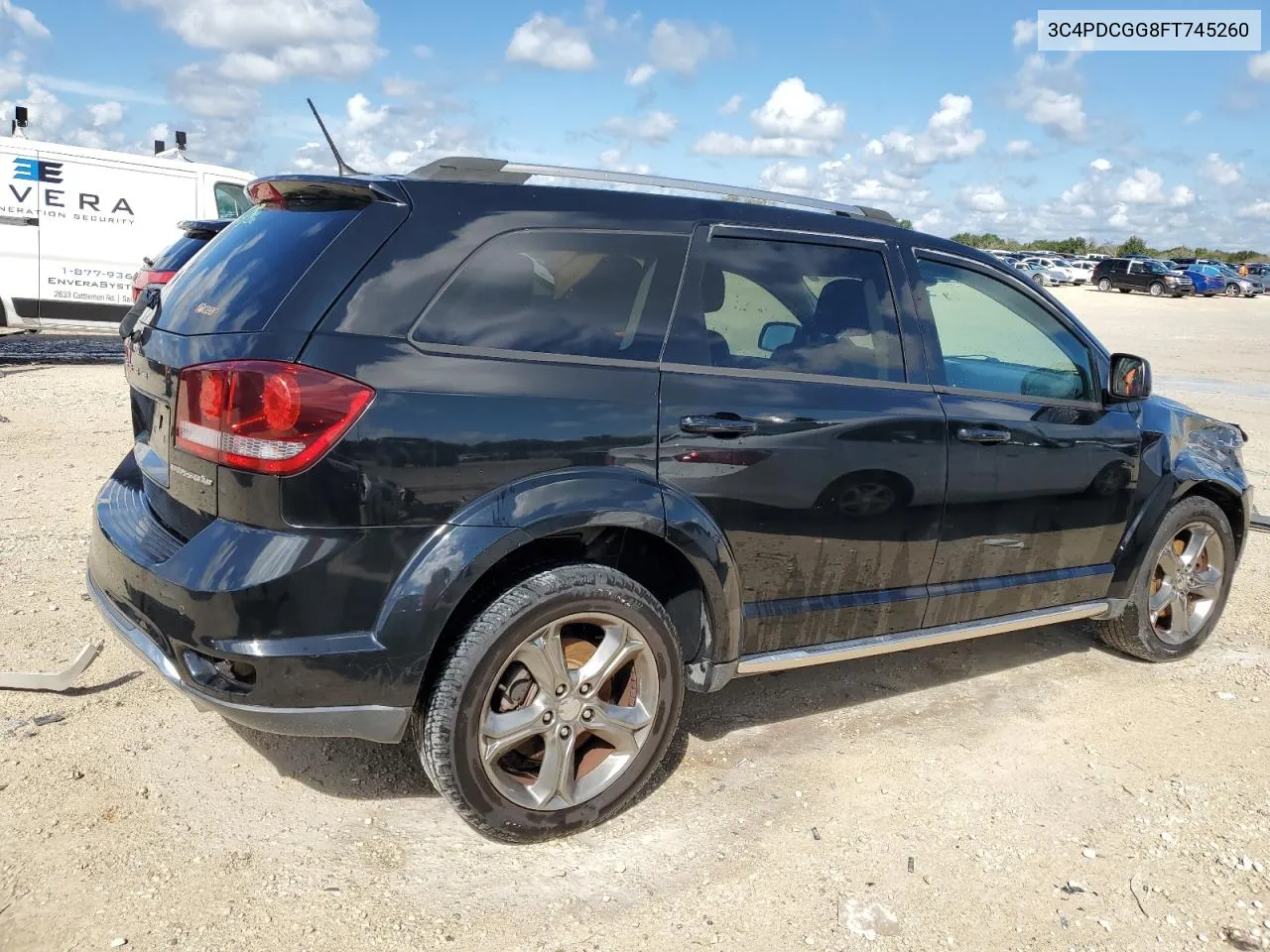 2015 Dodge Journey Crossroad VIN: 3C4PDCGG8FT745260 Lot: 73705084