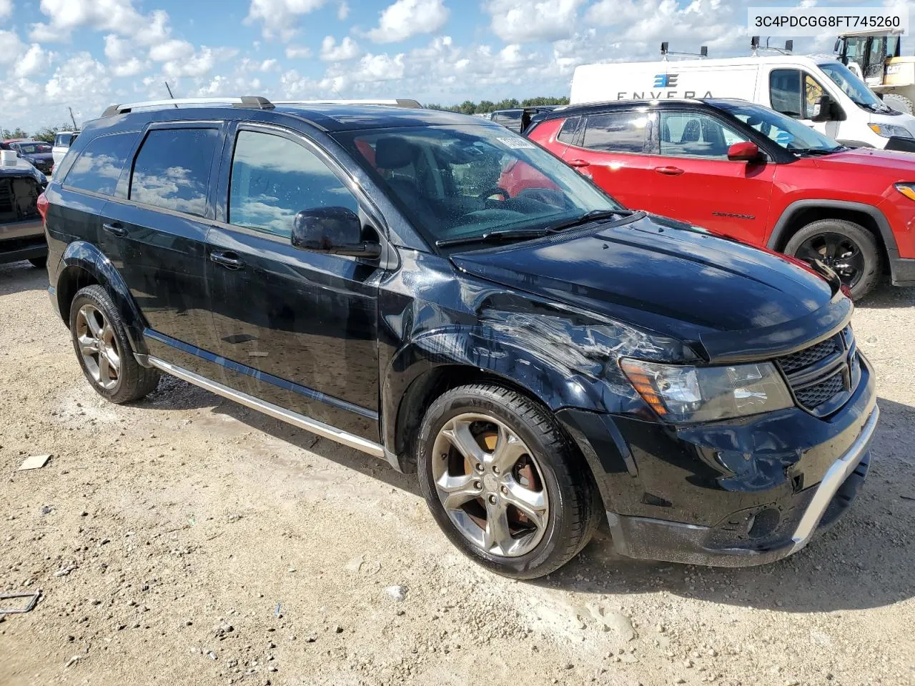 2015 Dodge Journey Crossroad VIN: 3C4PDCGG8FT745260 Lot: 73705084