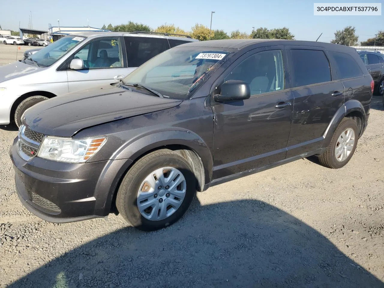 2015 Dodge Journey Se VIN: 3C4PDCABXFT537796 Lot: 73797304