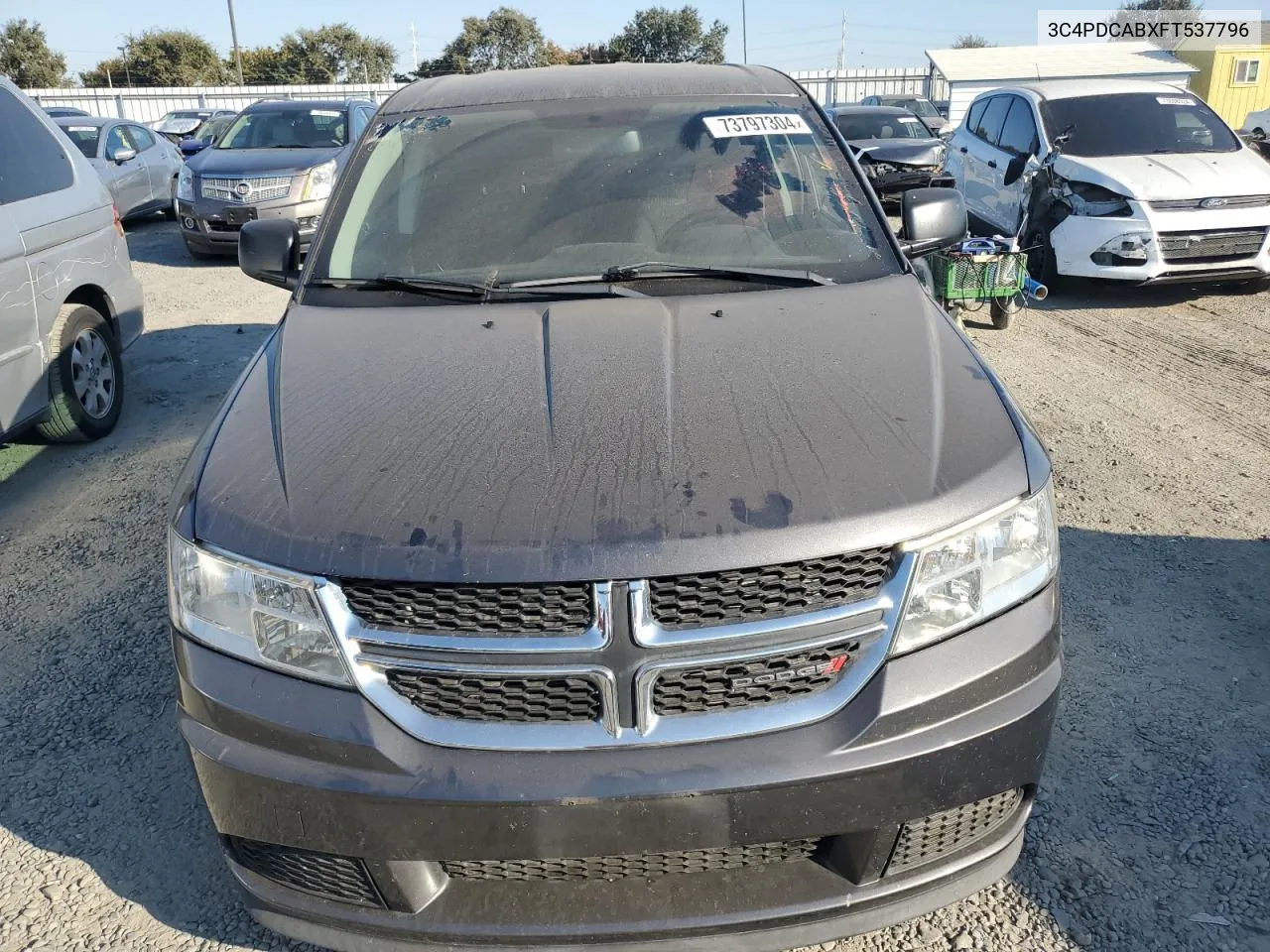 2015 Dodge Journey Se VIN: 3C4PDCABXFT537796 Lot: 73797304