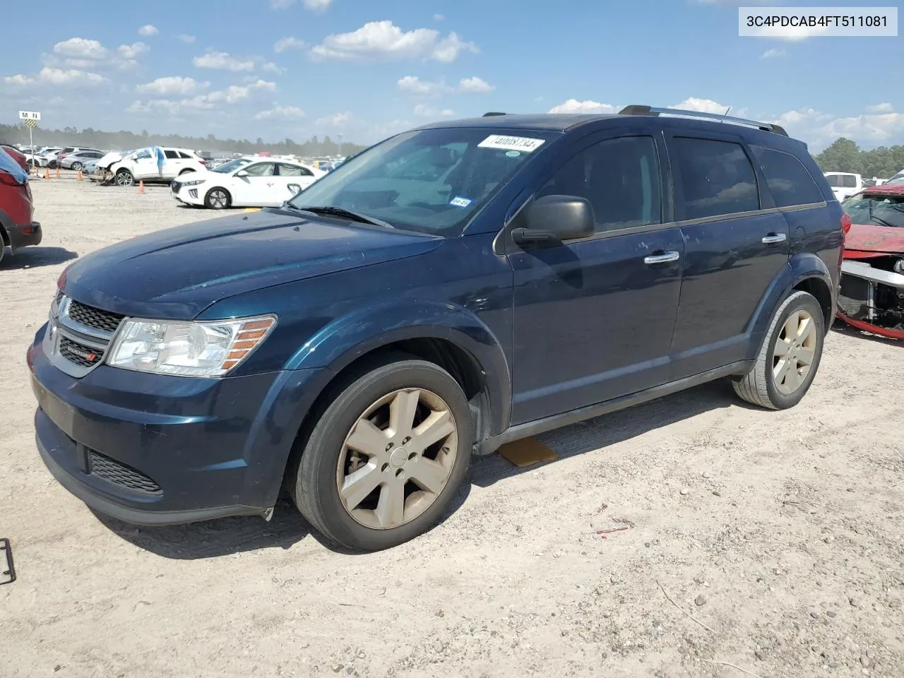 2015 Dodge Journey Se VIN: 3C4PDCAB4FT511081 Lot: 74008734