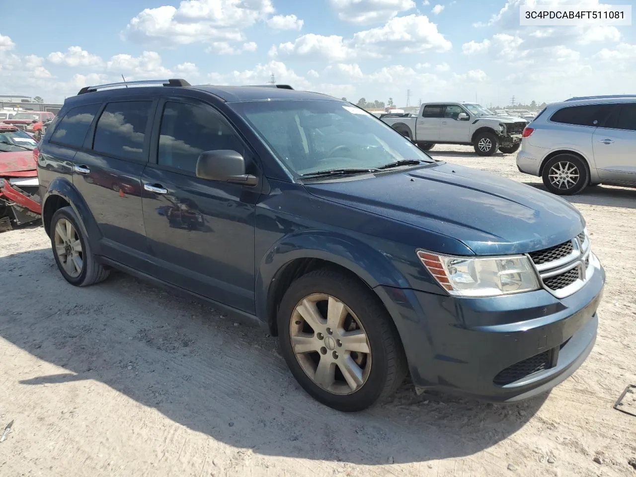 2015 Dodge Journey Se VIN: 3C4PDCAB4FT511081 Lot: 74008734