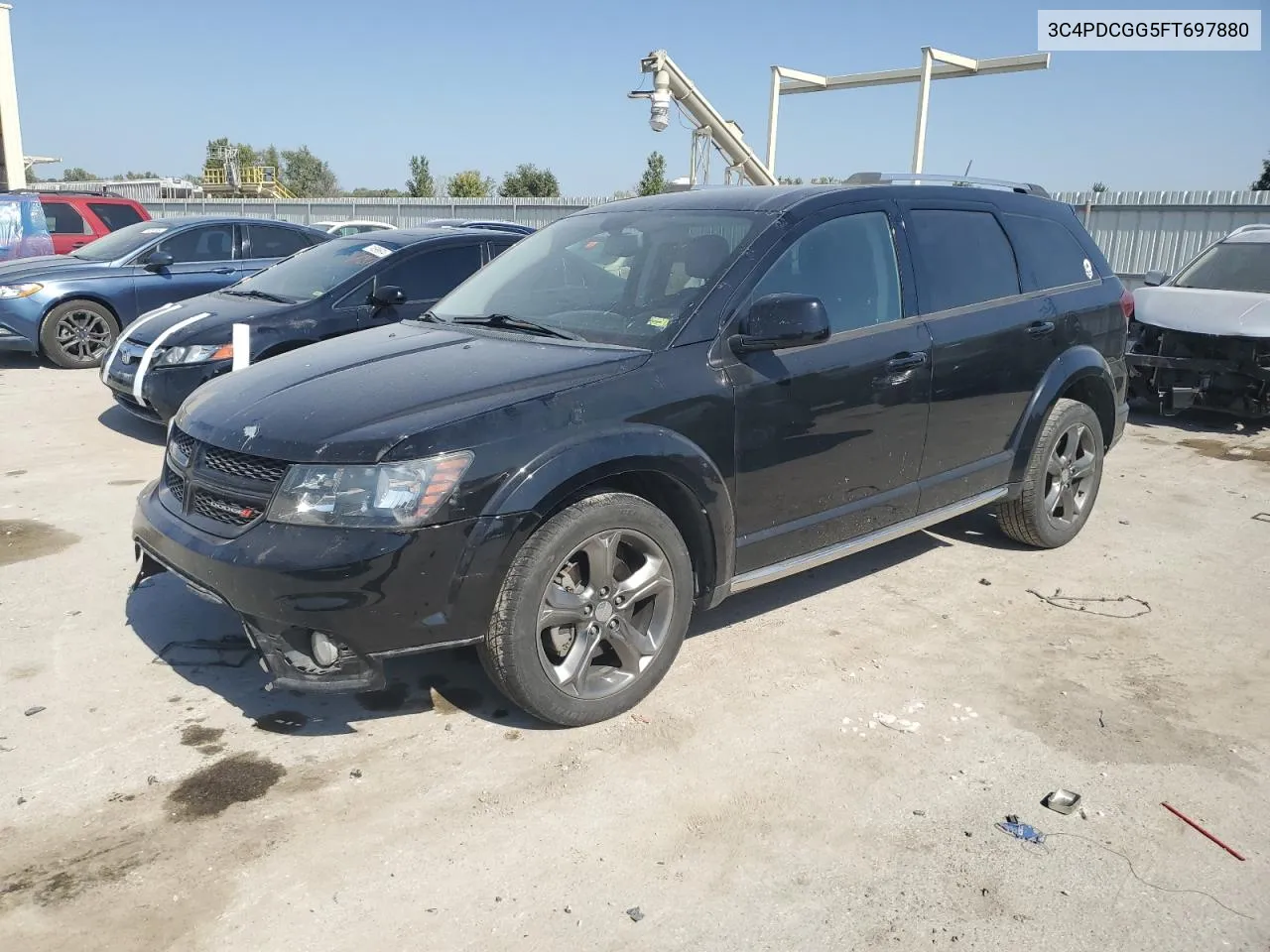 2015 Dodge Journey Crossroad VIN: 3C4PDCGG5FT697880 Lot: 74076724