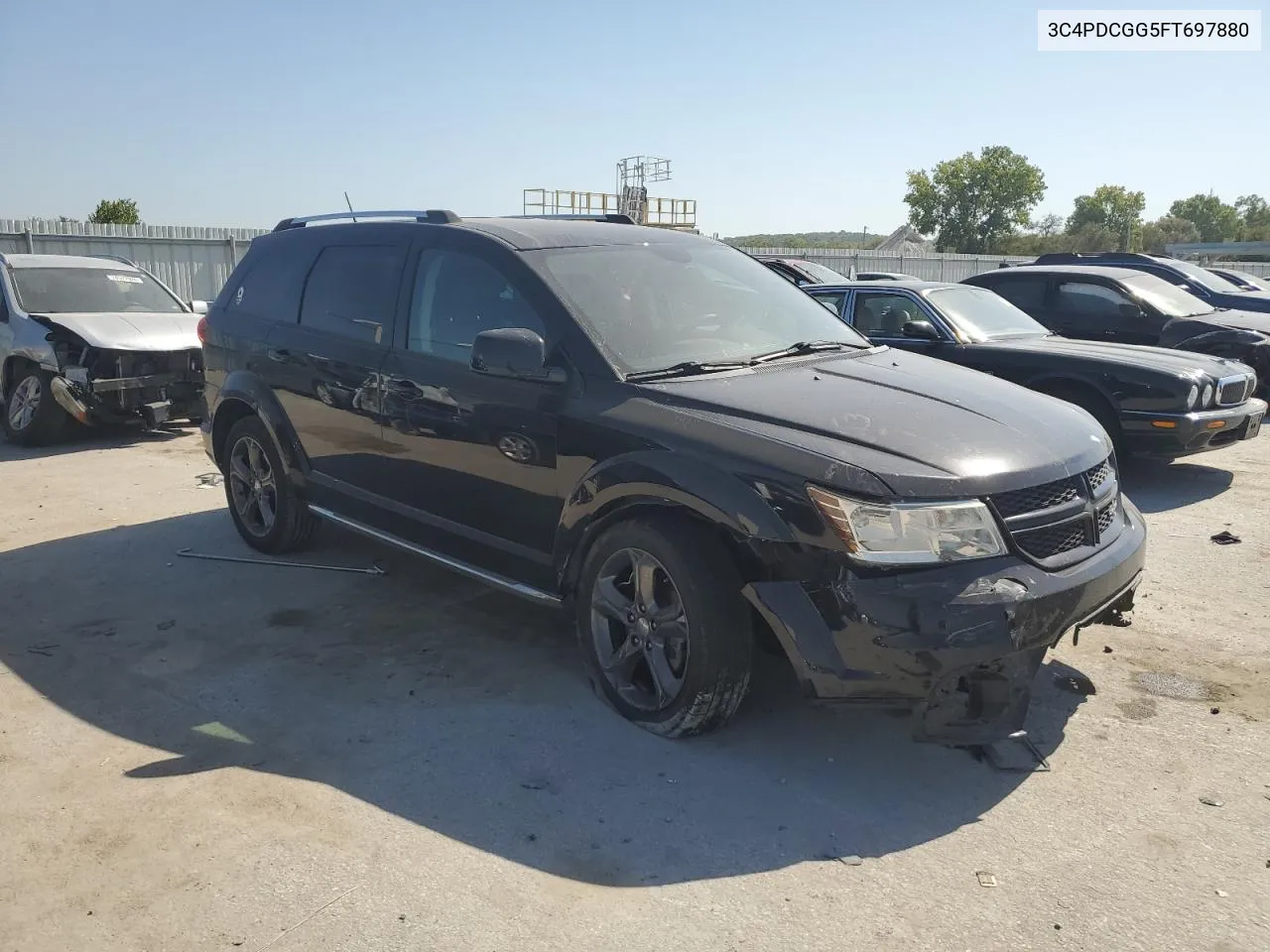 2015 Dodge Journey Crossroad VIN: 3C4PDCGG5FT697880 Lot: 74076724